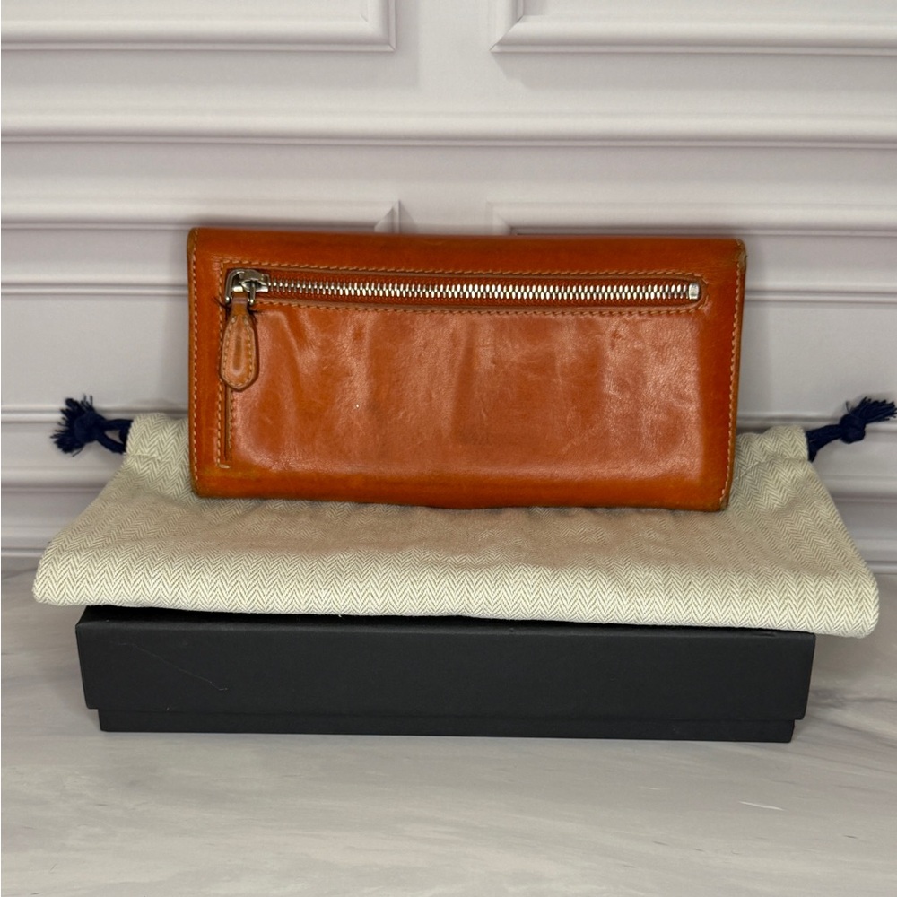 Prada City Calf Leather Long Wallet | Aragošta Brown | Full Inclusion - Picture 3 of 12